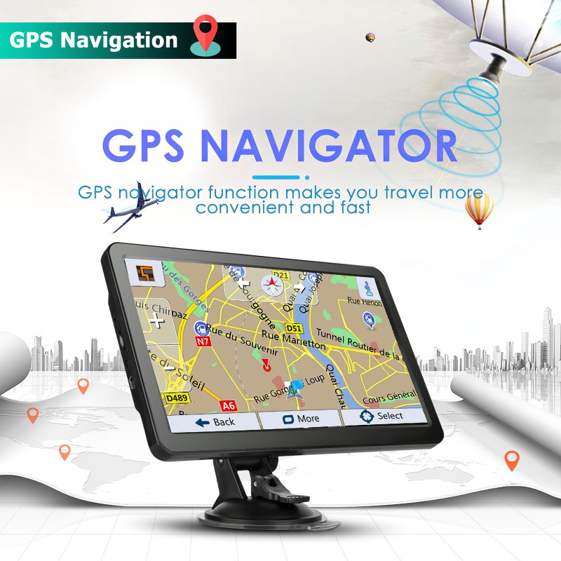 GPS NAVIGACIJA 7 inch ZA AVTO TOVORNJAK KOMBI DELOVNE STROJE 3D PRIKAZ