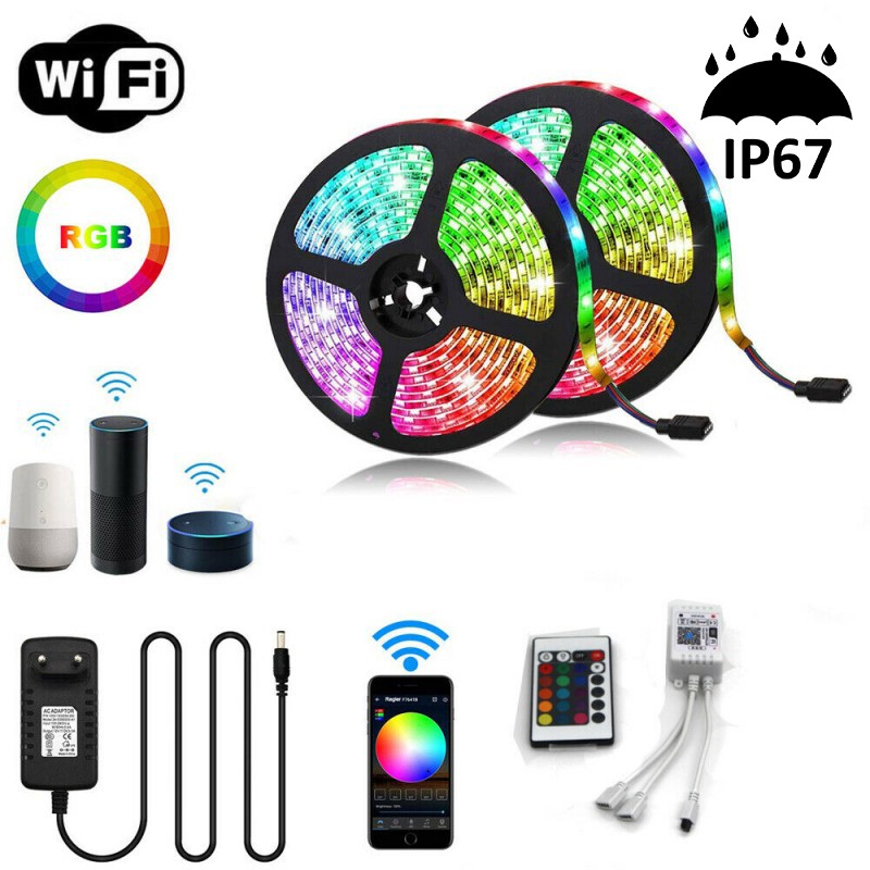 WIFI LED TRAK RGB 10M 2835, VODOTESEN IP 67