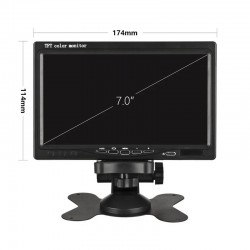 2 X KAMERA ZA VZVRATNO VOŽNJO BREZŽIČNA + LCD 7 INCH MONITOR
