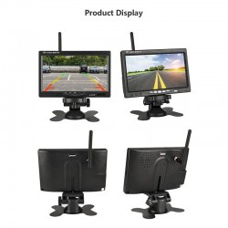 2 X KAMERA ZA VZVRATNO VOŽNJO BREZŽIČNA + LCD 7 INCH MONITOR