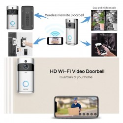 IP WIFI KAMERA DOMOFON ZVONEC BREZŽIČEN, DELUJE NA 220V