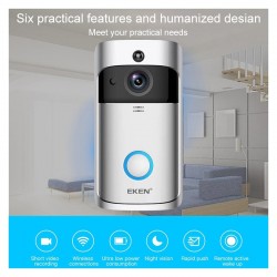 IP WIFI KAMERA DOMOFON ZVONEC BREZŽIČEN, DELUJE NA 220V