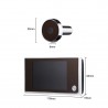 KUKALO ZA VRATA DIGITALNO Z LCD EKRANOM, ELEGANTNO, Z 2MP KAMERO