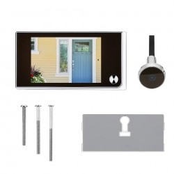 KUKALO ZA VRATA DIGITALNO Z LCD EKRANOM, ELEGANTNO, Z 2MP KAMERO