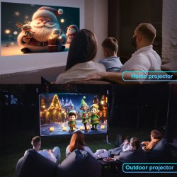 WIFI SMART VIDEO LED PROJEKTOR 4K, ANDROID 14, HIŠNI KINO,10000LM