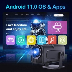 WIFI SMART VIDEO LED PROJEKTOR 4K, ANDROID 14, HIŠNI KINO,10000LM