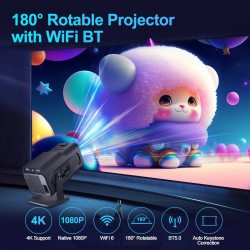 WIFI SMART VIDEO LED PROJEKTOR 4K, ANDROID 14, HIŠNI KINO,10000LM
