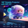 WIFI SMART VIDEO LED PROJEKTOR 4K, ANDROID 14, HIŠNI KINO,10000LM