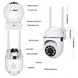 IP VRTLJIVA NOTRANJA KAMERA 2MP, AVTOMATSKO SLEDI STORILCU