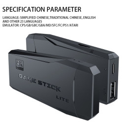4K HD IGRALNA KONZOLA 64GB 20.000 IGER, 2.4G DVOJNI BREZŽIČNI KRMILNIK
