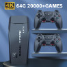 4K HD IGRALNA KONZOLA 64GB 20.000 IGER, 2.4G DVOJNI BREZŽIČNI KRMILNIK