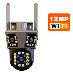 PRO IP VRTLJIVA KAMERA 12MP, 6K, VGRAJENE 3 KAMERE, SLEDI STORILCU