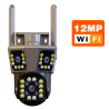 PRO IP VRTLJIVA KAMERA 12MP, 6K, VGRAJENE 3 KAMERE, SLEDI STORILCU