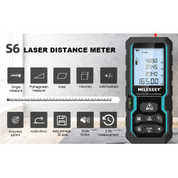 PRO DIGITALNI LCD LASERSKI MERILNIK RAZDALJE DO 50m