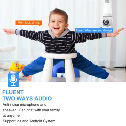 IP WI-FI KAMERA Z LED ŽARNICO 8MP, AVTOMATSKO SLEDI, 10X Zoom