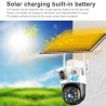 4G IP ZUNANJA KAMERA 8MP 4K, 2 KAMERI, SOLARNA, OGLED ŽIVE SLIKE