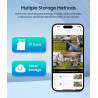 4G IP ZUNANJA KAMERA 8MP 4K, 2 KAMERI, SOLARNA, OGLED ŽIVE SLIKE