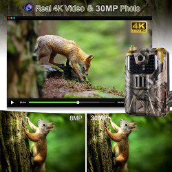 LOVSKA KAMERA 4G SLIKA V ŽIVO, 30MP, 4K, CLOUD MODEL
