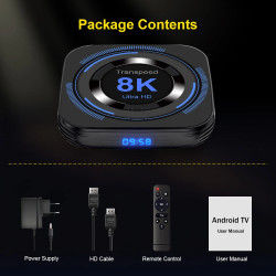 SMART ANDROID 13.0 TV BOX 4G RAM 32 GB ROM QUAD CORE 1080p 8K