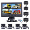 AVTO KAMERA ZA VZVRATNO VOŽNJO 9 inch LCD, 4 KAMERE 4 SLIKE NA ZASLONU