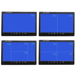 AVTO KAMERA ZA VZVRATNO VOŽNJO 9 inch LCD, 4 KAMERE 4 SLIKE NA ZASLONU