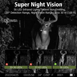 LOVSKA KAMERA 50MP, UHD 4K + VGRAJENA POLNILNA BATERIJA 10000MAH