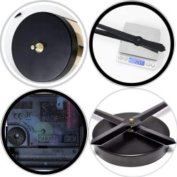 VELIKA 3D STENSKA URA, STENSKA NALEPKA, STENSKA DEKORACIJA, DO 130 cm