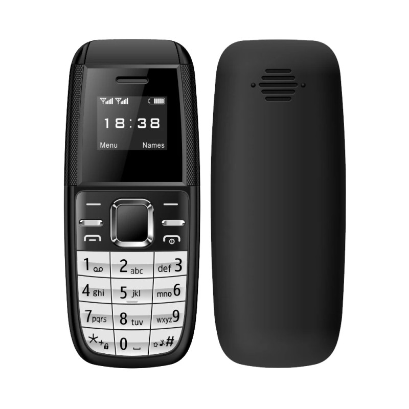MINI MOBILNI TELEFON 2xSIM- ČRNE BARVE