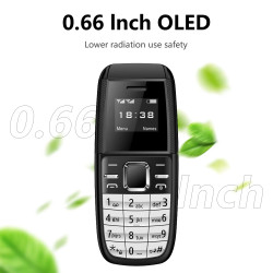 MINI MOBILNI TELEFON 2xSIM- ČRNE BARVE