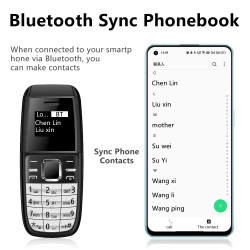 MINI MOBILNI TELEFON 2xSIM- ČRNE BARVE