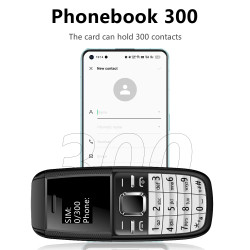 MINI MOBILNI TELEFON 2xSIM- ČRNE BARVE