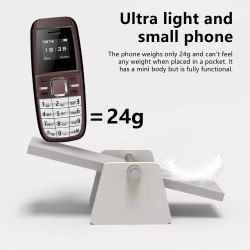 MINI MOBILNI TELEFON 2xSIM- ČRNE BARVE