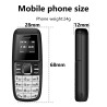 MINI MOBILNI TELEFON 2xSIM- ČRNE BARVE