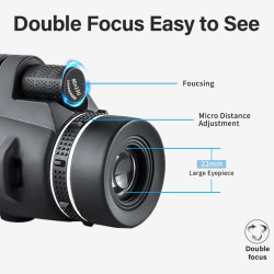 MONOKULARNI DALJNOGLED 80 X 100 S STOJALOM IN NASTAVKOM ZA TELEFON