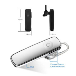 BREŽIČNA BLUETOOTH SLUŠALKA, BT SLUŠAKA, ČRNA