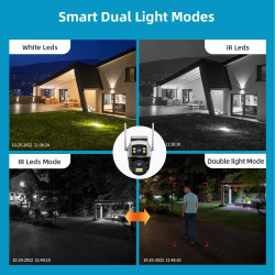 4G IP ZUNANJA VRTLJIVA KAMERA 6MP 4K, 2 KAMERI, OGLED ŽIVE SLIKE