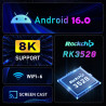 SMART ANDROID 16, TV BOX 4G RAM 32 GB ROM QUAD CORE 1080p 8K