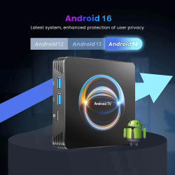 SMART ANDROID 16, TV BOX 4G RAM 32 GB ROM QUAD CORE 1080p 8K