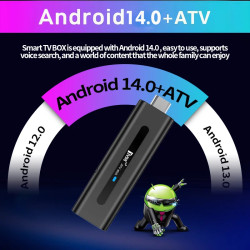 ANDROID TV STICK, ANDROID 14, 2GB 16GB, 5G WIFI, BLUETOOTH 5.0