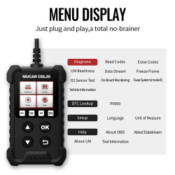 AVTO TESTER MUCAR CDL20, DIAGNOSTIČNA NAPRAVA OBD2, AVTO DIAGNOSTIKA