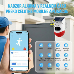 WIFI ALARM S SENZORJEM GIBANJA, SOLAREN, VODOTESEN