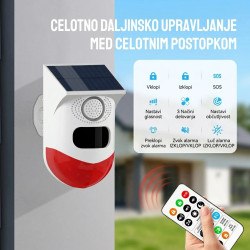 WIFI ALARM S SENZORJEM GIBANJA, SOLAREN, VODOTESEN