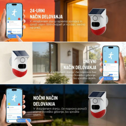 WIFI ALARM S SENZORJEM GIBANJA, SOLAREN, VODOTESEN