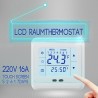 DIGITALNI TOUCH TERMOSTAT ZA OGREVANJE, ZASLON NA DOTIK, 220V