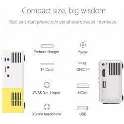 VIDEO PROJEKTOR LED 3D FULL HD 1080p HIŠNI KINO VIDEOPROJEKTOR